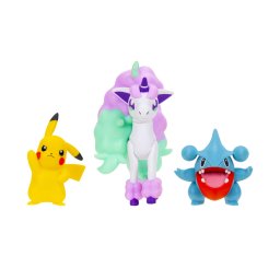 Pokemon - Set 3 figurine de actiune, (Pikachu & Galarian Ponyta & Gible)