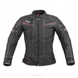 Geaca Moto Femei W-TEC Progair Negru/Roz