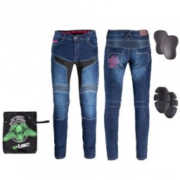 Pantaloni Moto Femei W-TEC Alfreda CE Albastru