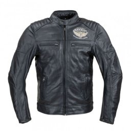 Geaca Moto Barbati Piele W-TEC Black Heart Wings - Negru