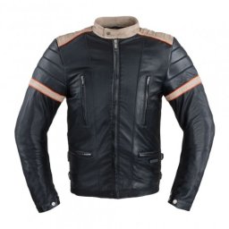 Geaca Moto Piele pentru Barbati W-TEC Hellsto