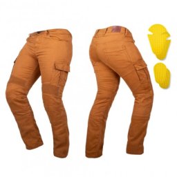 Jeans moto barbati W-TEC Wallbridge Caramel