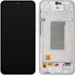 Piese si componente Display cu Touchscreen Samsung Galaxy A36 A366, cu Rama, Alb, Service Pack GH82-36841B