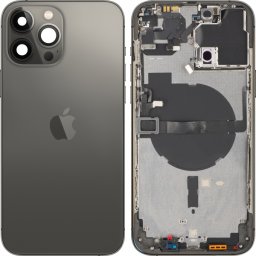 Capac Baterie Apple iPhone 13 Pro Max, Cu Carcasa Mijloc, Negru (Graphite), Swap Premium