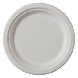 Set 2 x Farfurii Biodegradabile, Compostabile, Rotunde, Albe, 17 cm, 50 buc