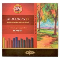 Creta Rotunda Uleioasa, 9 x 60 mm, 24 Culori, Koh-I-Noor Gioconda