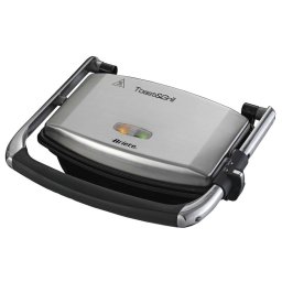 Aparat 3in1 Ariete TOAST & GRILL SLIM 1911/10, Toaster, Grill, Gratar, 1000W, 230C, Acoperire antiaderenta, Placa superioara reglabila, Inox
