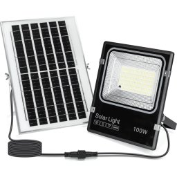 Aigostar-LED Proiector LED solar/100W/3,2V 2000mAh 3000K/4000K/6500K IP66 + telecomandă