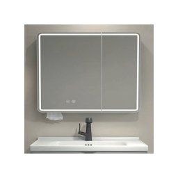 BRILAGI - Dulap de baie cu oglindă și iluminare LED NOTO DOUBLE 78x70 cm