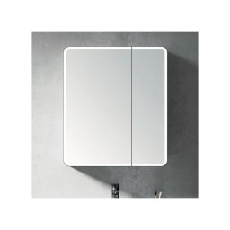 BRILAGI - Dulap de baie cu oglindă și iluminare LED integrată NOTO DOUBLE 60x70 cm