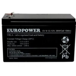 AUKUMULATOR EUROPOWER EV 12V 9Ah