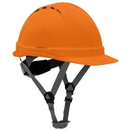 Casca de protectie industriala ventilata / portocaliu