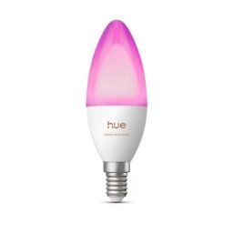 Bec LED RGB Philips Hue, E14, 5.3W, lumină inteligentă