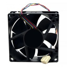 Ventilator Carcasa / Procesor PWM 12V, 80mm, 4 fire, mufa FAN 4 pini, silent, negru