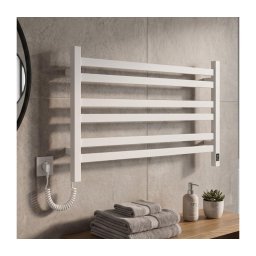 Vertaduro - Radiator de baie tip scară cu termostat AVA 181W/230V 50x90 cm IP44 alb stânga