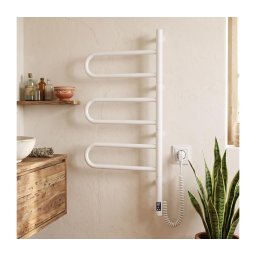 Vertaduro - Uscător rotativ electric pentru prosoape cu termostat ELA 120W/230V 80x49 cm IP44 alb