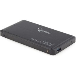 RACK extern GEMBIRD, pt HDD/SSD, 2.5 inch, S-ATA, interfata PC USB 3.0, aluminiu, negru, "EE2-U3S-2" (timbru verde 0.8 lei)