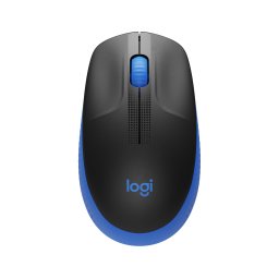 MOUSE LOGITECH, "M190", PC sau NB, wireless, 2.4GHz, optic, 1000 dpi, butoane/scroll 3/1, , negru / albastru, 45507171 "910-005907" (timbru verde 0.18 lei)