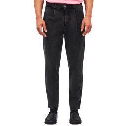 DIRTY LAUNDRY Pantaloni Piquet Pleated DLMP000157 vintage black