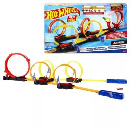 Set pistă de curse Hot Wheels: Multi-Loop Race Off