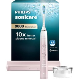 Periuță de dinți electrică PHILIPS Sonicare DiamondClean 9000 HX9911/84, 62.000 mișcări/min, 4 programe, Pink