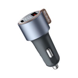 Încărcător auto MCDODO CC-3690, 75W, Dual Port USB-A & USB-C, Afișaj Digital