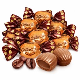 Dropsuri Roshen Coffeelike, cu umplutură cu aromă de cafea, 1 kg