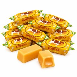 Caramele Roshen Korivka, cu umplutură de lapte și caramel, 1 kg