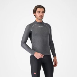 Castelli - bluza de corp cu guler - Flanders 2 Long Sleeve - gri - M