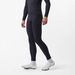 Castelli - pantaloni lungi cu bretele - Thermowoven Bibtight - negru - 3XL
