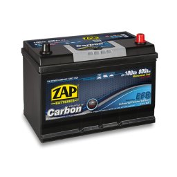 Baterie auto 100Ah Zap Carbon Japan EFB Start-Stop 306x175x220 800A 12V, polaritate normala
