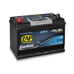 Baterie auto 100Ah Zap Carbon Japan EFB Start-Stop 306x175x220 800A 12V, polaritate inversa