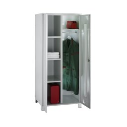 Dulap multifuncțional și dulap de vestiar cu bară pentru haine, 6 compartimente, lățime 800 mm