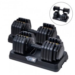 Set gantere reglabile inSPORTline DuraBell 2 x 5 – 41 kg