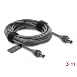 Cablu DC 5.5 x 2.1 mm 100W T-T compatibil cu Starlink Mini 3m Gri, Delock 91824