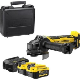 Polizor unghiular SFMCG700M2K 18V Fatmax V20 Fara Perii, 125 mm, 2 x 4.0 Ah, Cutie Depozitare