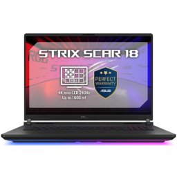 Notebook ROG Strix SCAR 18 MiniLED (2025) G835LXG-TQ614X Intel Core Ultra 9 290HX, 18 inch, RAM 64GB, SSD 2TB, nVidia GeForce RTX 5090 24GB, No OS, Off Black