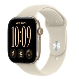Smartwatch Watch Series 12 GPS 42mm Light Gold Aluminium Case with Sand Sport Band - S/M