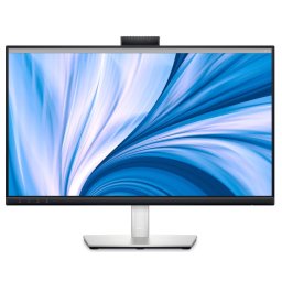 Monitor LED Videoconferinta DELL C2423H Refurbished, Diagonala 24 Inch, Frameless, Webcam, Stare Foarte Buna