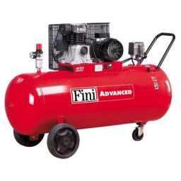 Compresor profesional FINI MK103-200-3M – 3 CP, rezervor 200 L, presiune 10 bar, debit 440 L/min, aer aspirat 365 l/min, monofazat