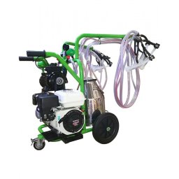 Aparat de muls ovine si caprine Gardelina Green Line T230 Inox PS, motor Honda 5.5 CP