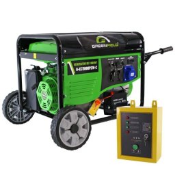 Greenfield G-EC11000PEW-C+ATS_11000 – generator benzină 9,2 kVA monofazat + panou ATS