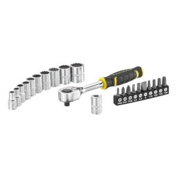 Set capete insurubare Stanley FMMT82679-0, antrenor 1/4" cu clichet 120 dinti, 22 piese