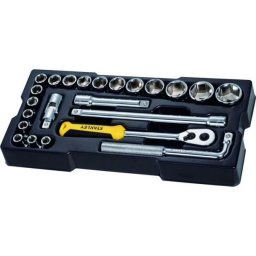 Set 23 piese insurubare Stanley STMT1-74173, antrenoare si accesorii 1/2" in modul pentru sertare
