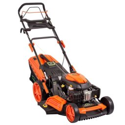 Mașină de tuns gazon autopropulsie Greenfield G-MTG532ARW-T8, 4,4 CP benzină, 173 cm³, 52,5 cm tăiere, 7 trepte, sac colector 60 l