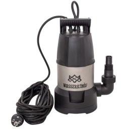 Pompa submersibilă Wasserkonig SPMC9192 – 600 W, debit 11.500 l/h, înălțime refulare 8,5 m, particule max. 5 mm, flotor electromecanic, carcasă plastic