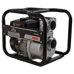 Motopompă 3" Wasserkonig WSKM80C – debit maxim 55 m³/ora, înălțime refulare max. 30 m, motor Euro V benzină 7 CP
