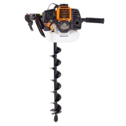 Motoburghiu Greenfield G-MB52_EUROV | 2 CP | 52 cm³ | Diametru burghiu 100–250 mm | Pentru foraje în sol și plantare stâlpi