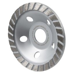 Wolfcraft 8387000 - Disc piatră-oală cu diamant Standard - D 105x22,2x7 mm - Pentru polizor unghiular - Durabilitate ridicată