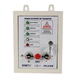 Panou automat control și transfer Zonetec ATS_6-9KW_M pentru generatoare de curent monofazate 6-9 kW